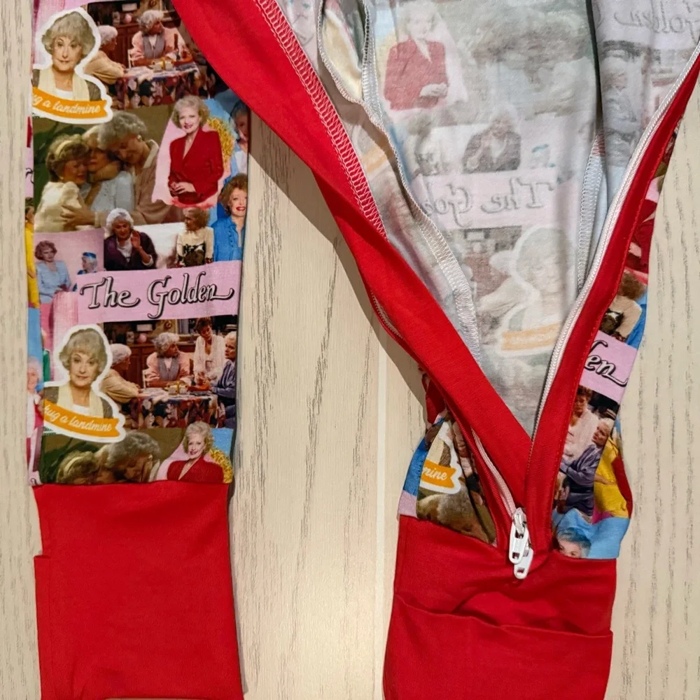 Golden Girls Bamboo Zippy Pajamas Toddler 2T Footed 2 Way Zip Retro‎ NWOT